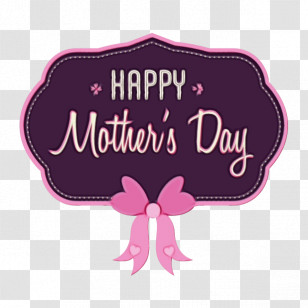 Pink Text Label Violet Purple Transparent PNG