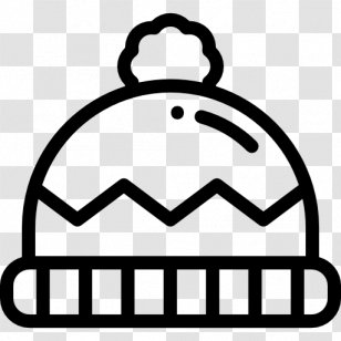 Winter Sport Skiing Clip Art - Black And White Transparent PNG