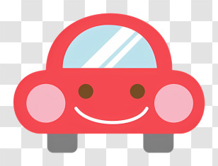 Icon - Red Cartoon Car Toy Transparent PNG