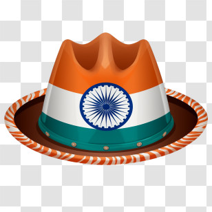 Indian Flag
 - Indian Flag-Inspired Hat For Celebrations Transparent PNG