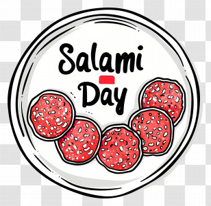 Salami Day - Salami Day Celebration Illustration Transparent PNG