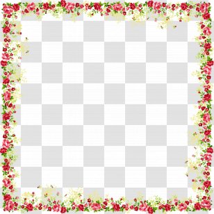 Borders And Frames Picture Flower Clip Art - Frame Transparent PNG