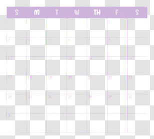 May 2026 Calendar - Blank Monthly Calendar Template Transparent PNG