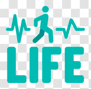 Life Logo - Life Fitness Heartbeat Logo Transparent PNG