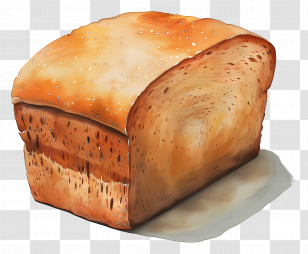 Bread Loaf - Bread Loaf With Crispy Crust Transparent PNG