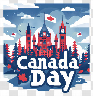 Canada Day - Canada Day Celebration Illustration Transparent PNG