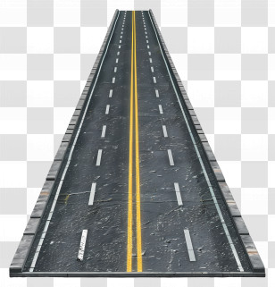 Straight Road - Long Asphalt Road Transparent PNG