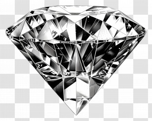 Diamond - Bright Diamond Gemstone Illustration Transparent PNG