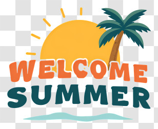 Welcome Summer - Welcome Summer Tropical Badge Transparent PNG