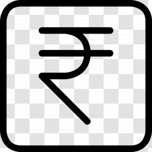 Rupee Symbol - Indian Rupee Currency Symbol Transparent PNG