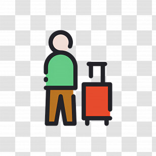Refugees - Traveler With Suitcase Icon Transparent PNG