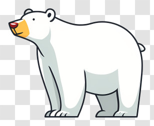 Polar Bear Logo - Polar Bear Cartoon Illustration Transparent PNG