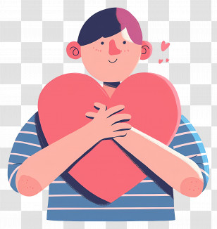 World Kindness Day - Person Holding A Heart With Kindness Transparent PNG