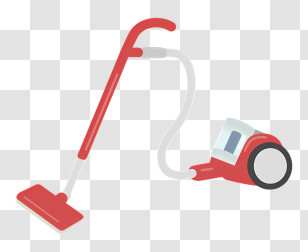 Vacuum Cleaner Hose Attachment Red Vacuum Cleaner White Hose Floor Vacuum Cleaner Transparent PNG