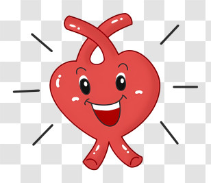 Cartoon Heart - Happy Cartoon Heart Transparent PNG