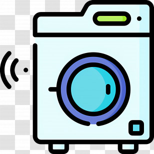 Clothes Washer - Modern Washing Machine Illustration Transparent PNG