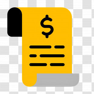 Dollar Bill - Receipt With Payment Details Transparent PNG
