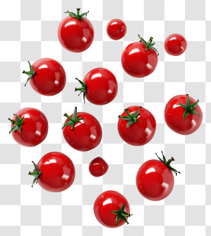 Cherry Tomatoes - Fresh Red Tomatoes Illustration Transparent PNG