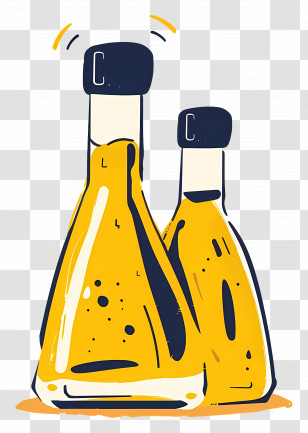 Cooking Oil - Illustration Of Oil Bottles Transparent PNG