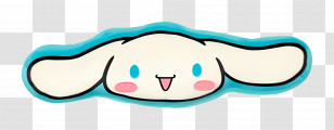 Cinnamoroll Head - Cute Character With Long Ears Transparent PNG