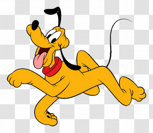 Pluto Dog - Cartoon Dog Running Transparent PNG
