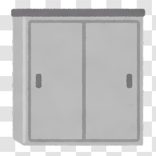 Icon - Gray Storage Cabinet Transparent PNG