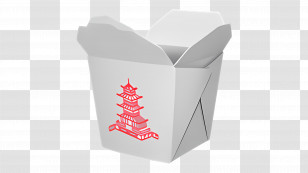 Take Away Box - Chinese Takeout Box Transparent PNG