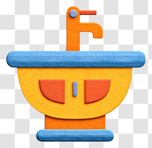 Bathroom - Colorful Bathroom Sink Transparent PNG