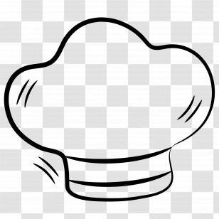 Chef Hat - Chef Hat Outline Icon Transparent PNG