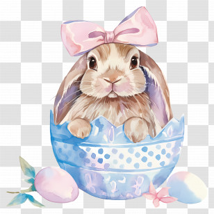Easter Bunny - Easter Bunny In Egg Transparent PNG