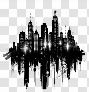City Skyline - City Skyline Silhouette Transparent PNG