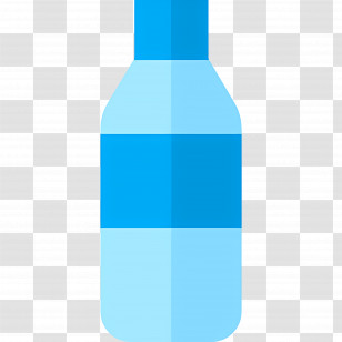 Water Bottle - Blue Water Bottle Transparent PNG