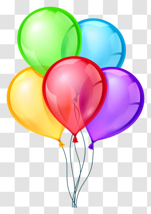 Balloons - Colorful Party Balloons For Festive Events Transparent PNG