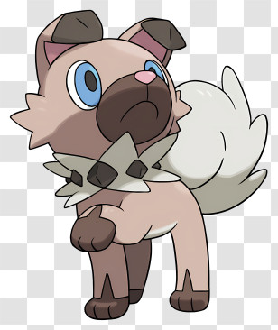 Rockruff - Cute Cartoon Dog Transparent PNG