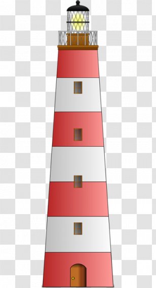 Lighthouse Clip Art - Tower - Red And White Stripes Transparent PNG