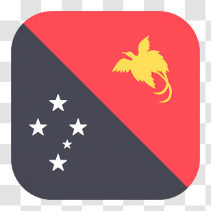 Papua New Guinea Flag - Papua New Guinea National Flag Transparent PNG