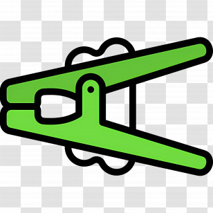 Clothes Peg - Green Clothespin Transparent PNG