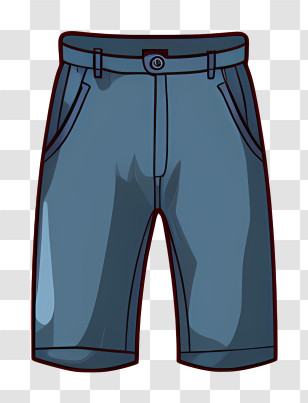 Blue Shorts - Blue Denim Shorts For Casual Wear Transparent PNG