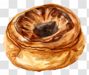 Danish Pastry - Delicious Baked Pastry For Dessert Transparent PNG