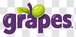 Grapes Logo - Purple 'grapes' Logo Transparent PNG