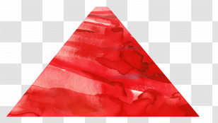 Red Carpet - Red Watercolor Triangle Shape Transparent PNG