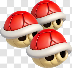 Red - Red Shells From Mario Kart Transparent PNG