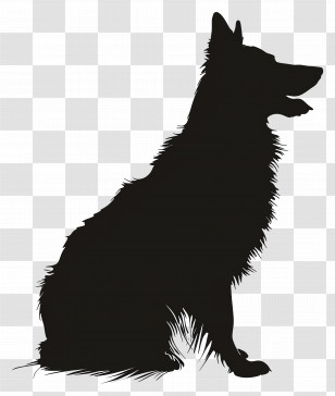 Dog Silhouette - Dog Silhouette Illustration Transparent PNG