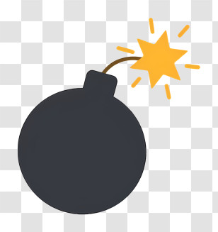 Timer Bomb - Cartoon Bomb With Lit Fuse Transparent PNG