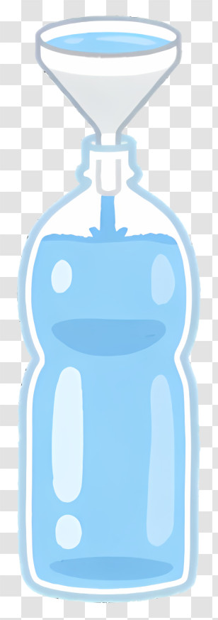 Icon - Water Bottle With Funnel Transparent PNG