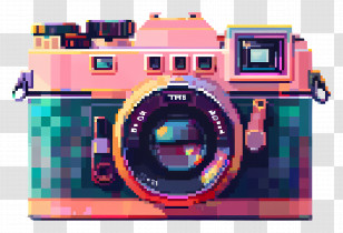 Pixel Camera - Pixel Art Camera With Vintage Style Transparent PNG