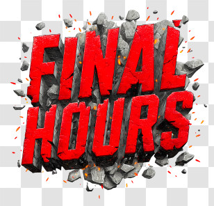 Final Hours - Final Hours 3D Sale Text Transparent PNG