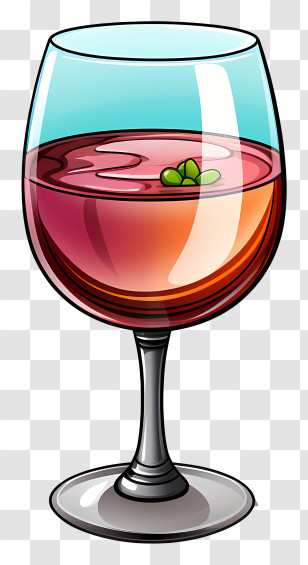 Red Wine - Elegant Wine Glass Transparent PNG