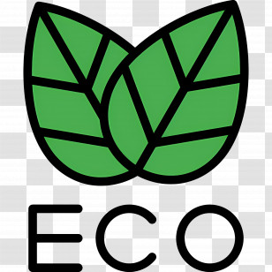 Sustainability - Eco-Friendly Green Leaves Logo Design Transparent PNG