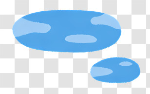 Icon - Transparent Blue Water Droplets Illustration Transparent PNG